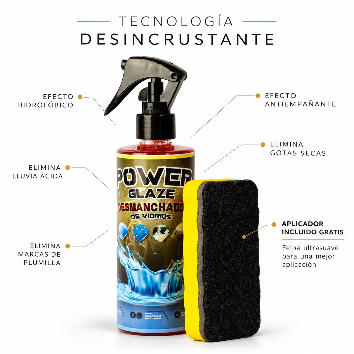 POWER GLAZE DESMANCHADOR DE VIDRIOS